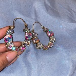 Iridescent Hoop Earrings 💎
